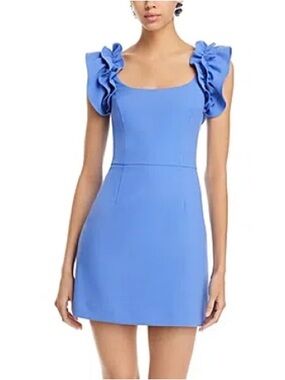 puff sleeve dress linen Strawberry Fields Puffed-Sleeve Mini main image 0
